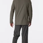 Lange Schiesser Pyjama Tricot | Taupe Streep | www.pietkoopmans.nl