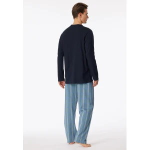 Schiesser Pyjama Tricot | Lichtblauwe Streep