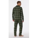 Schiesser Pyjama Flanel | Groen Geruit | www.pietkoopmans.nl