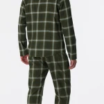 Schiesser Pyjama Flanel | Groen Geruit | www.pietkoopmans.nl