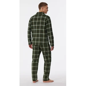 Schiesser Pyjama Flanel | Groen Geruit