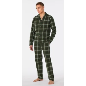 Schiesser Pyjama Flanel | Groen Geruit