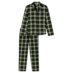 Schiesser Pyjama Flanel | Groen Geruit | www.pietkoopmans.nl