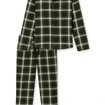 Schiesser Pyjama Flanel | Groen Geruit | www.pietkoopmans.nl