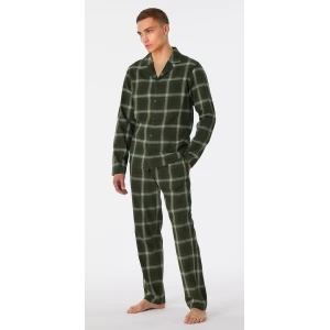 Schiesser Pyjama Flanel | Groen Geruit