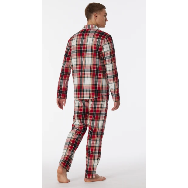 Schiesser Pyjama Flanel | Rood Geruit | www.pietkoopmans.nl