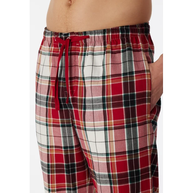Schiesser Pyjama Flanel | Rood Geruit | www.pietkoopmans.nl