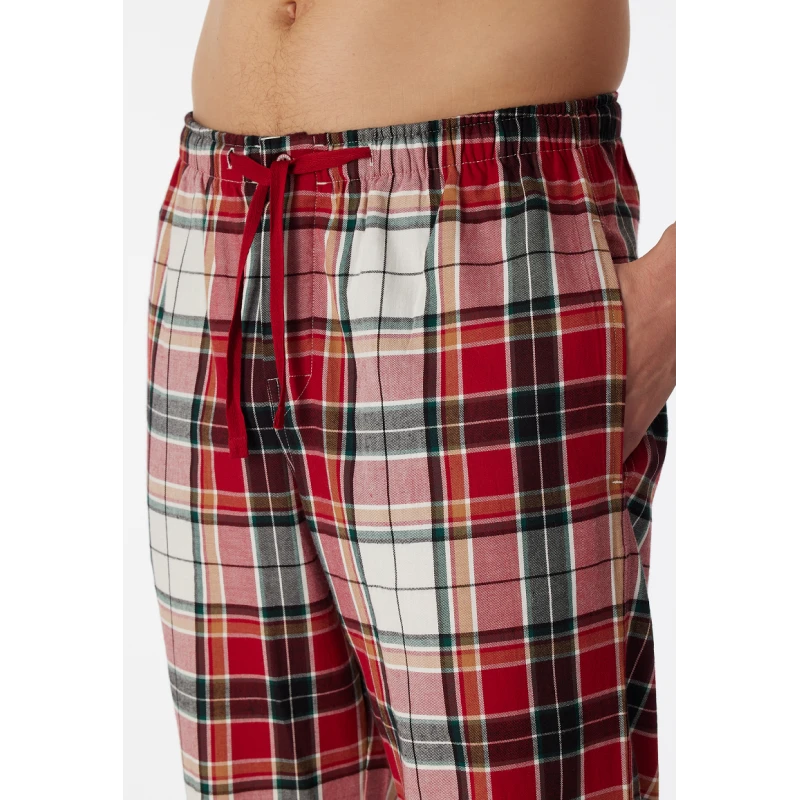 Schiesser Pyjama Flanel | Rood Geruit | www.pietkoopmans.nl