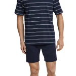 Schiesser Shortama | Marine Wit | www.pietkoopmans.nl