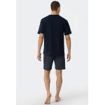 Schiesser Shortama | Marine Stip | www.pietkoopmans.nl