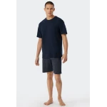 Schiesser Shortama | Marine Stip | www.pietkoopmans.nl