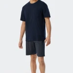Schiesser Shortama | Marine Stip | www.pietkoopmans.nl