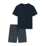 Schiesser Shortama | Marine Stip | www.pietkoopmans.nl