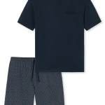 Schiesser Shortama | Marine Stip | www.pietkoopmans.nl