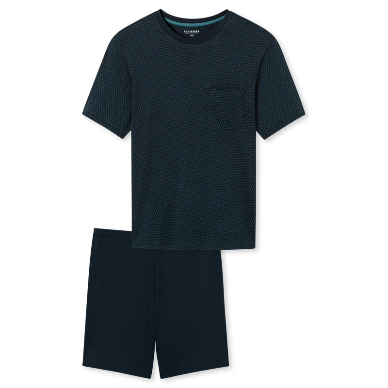 Schiesser Shortama | Marine Print | www.pietkoopmans.nl