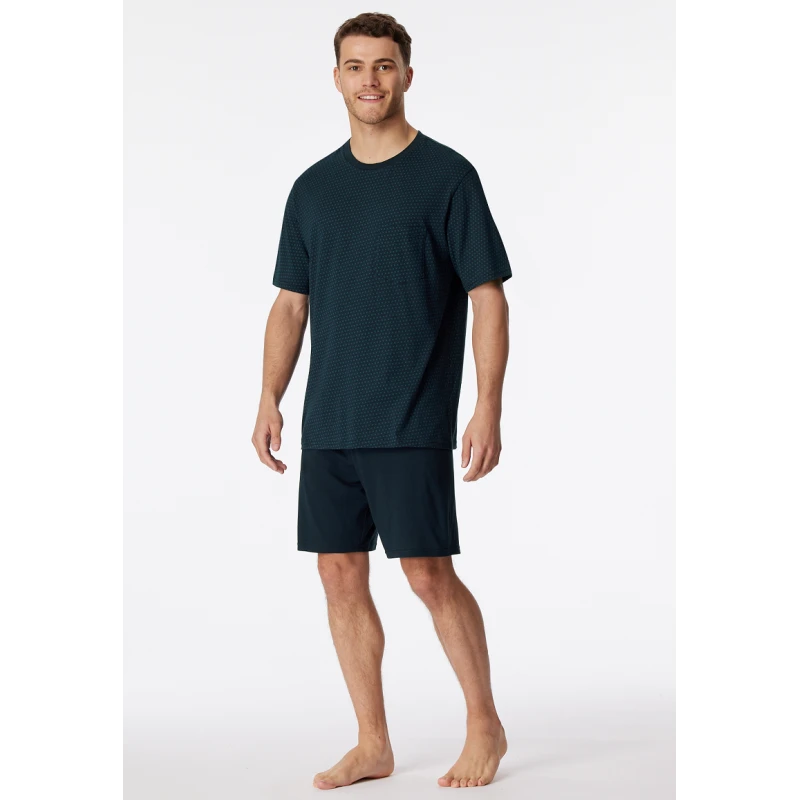 Schiesser Shortama | Marine Print | www.pietkoopmans.nl