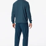 Schiesser Pyjama Tricot | Indigo Print | www.pietkoopmans.nl