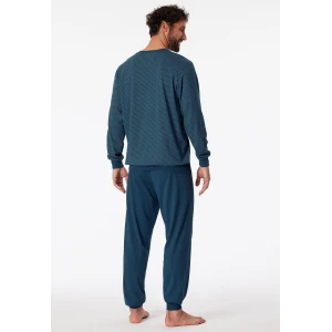Schiesser Pyjama Tricot | Indigo Print