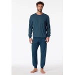 Schiesser Pyjama Tricot | Indigo Print | www.pietkoopmans.nl