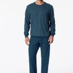 Schiesser Pyjama Tricot | Indigo Print | www.pietkoopmans.nl