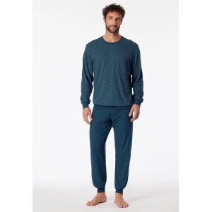Schiesser Pyjama Tricot | Indigo Print
