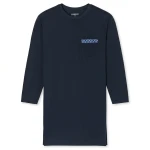 Schiesser Nachthemd Lange Mouw | Donkerblauw | www.pietkoopmans.nl
