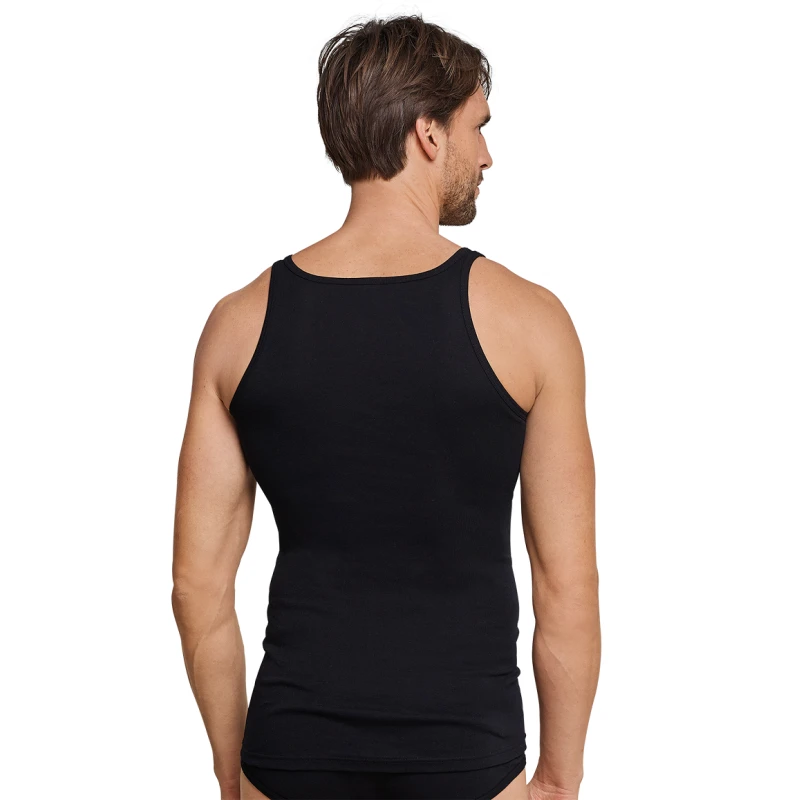 Schiesser Classic Feinripp Hemd | Zwart | www.pietkoopmans.nl