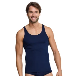 Schiesser Classic Feinripp Hemd | Marine