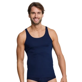 Schiesser Classic Feinripp Hemd | Marine