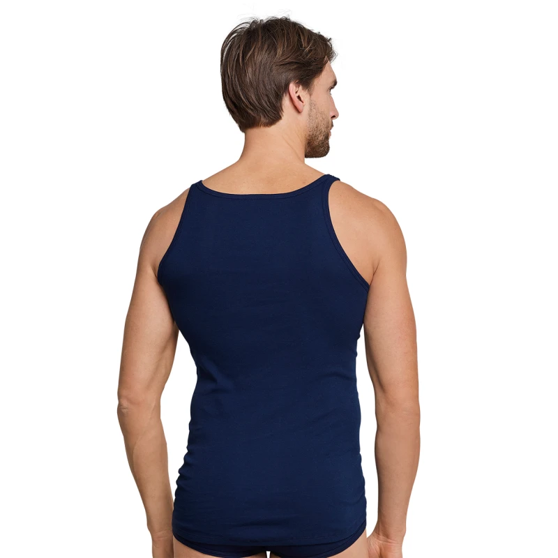 Schiesser Classic Feinripp Hemd | Marine | www.pietkoopmans.nl
