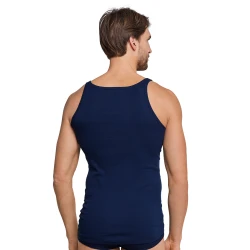Schiesser Classic Feinripp Hemd | Marine 2 - Pack