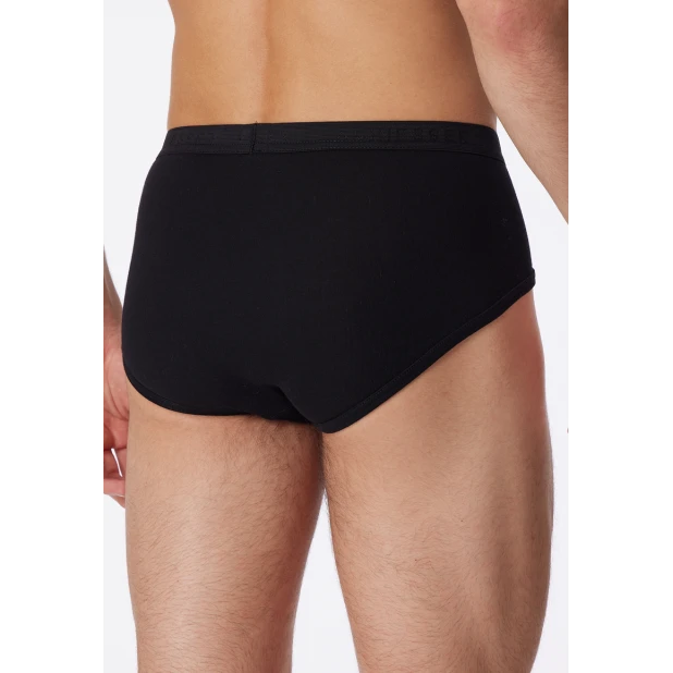 Schiesser Slip met Gulp | Zwart | www.pietkoopmans.nl
