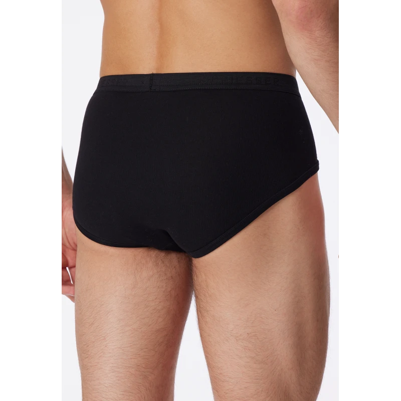 Schiesser Slip met Gulp | Zwart | www.pietkoopmans.nl