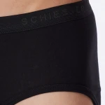 Schiesser Slip met Gulp | Zwart | www.pietkoopmans.nl