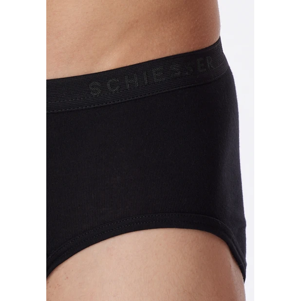 Schiesser Slip met Gulp | Zwart | www.pietkoopmans.nl