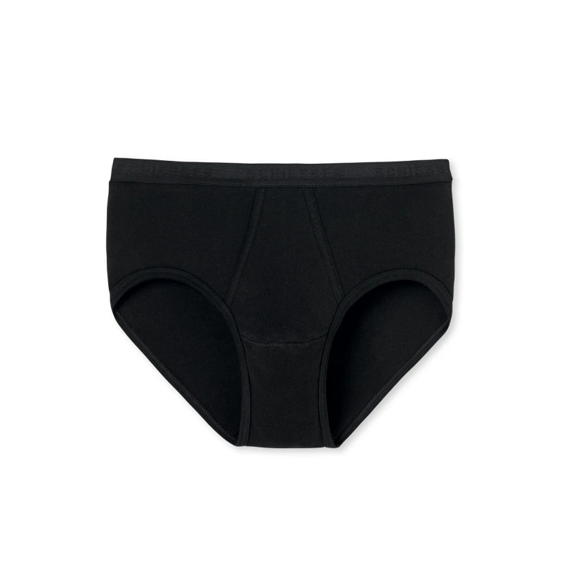 Schiesser Slip met Gulp | Zwart | www.pietkoopmans.nl