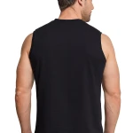 Schiesser Mouwloos T-Shirt  Zwart