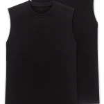 Schiesser Mouwloos T-Shirt  Zwart