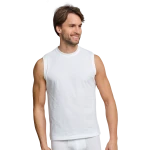 Schiesser Mouwloos T-Shirt  |  Wit