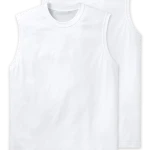 Schiesser Mouwloos T-Shirt  |  Wit