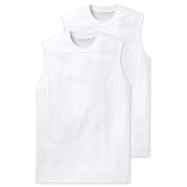 Schiesser Mouwloos T-Shirt  |  Wit