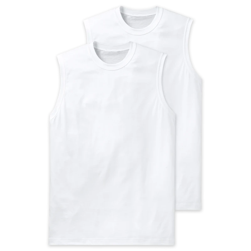 Schiesser Mouwloos T-Shirt  |  Wit