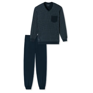 Lange Pyjama Schiesser Heren | Ruit  | www.pietkoopmans.nl