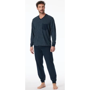 Lange Pyjama Schiesser Heren | Ruit  | www.pietkoopmans.nl
