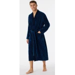 Schiesser Badjas Streep | Blauw | www.pietkoopmans.nl