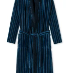 Schiesser Badjas Streep | Blauw | www.pietkoopmans.nl