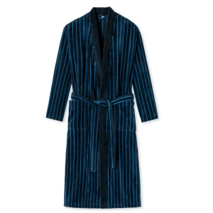Schiesser Badjas Streep | Blauw