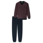 Lange Pyjama Schiesser Heren | Brique | www.pietkoopmans.nl