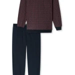 Lange Pyjama Schiesser Heren | Brique | www.pietkoopmans.nl
