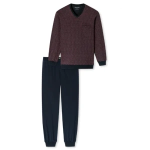 Lange Pyjama Schiesser Heren | Brique